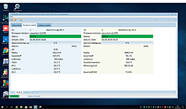aquastar visual: Map view